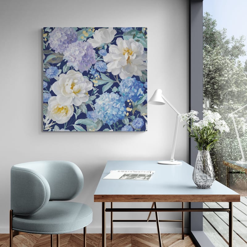 Spring Morning Blooms Pattern IB by Danhui Nai wall art from Glam Wall Art