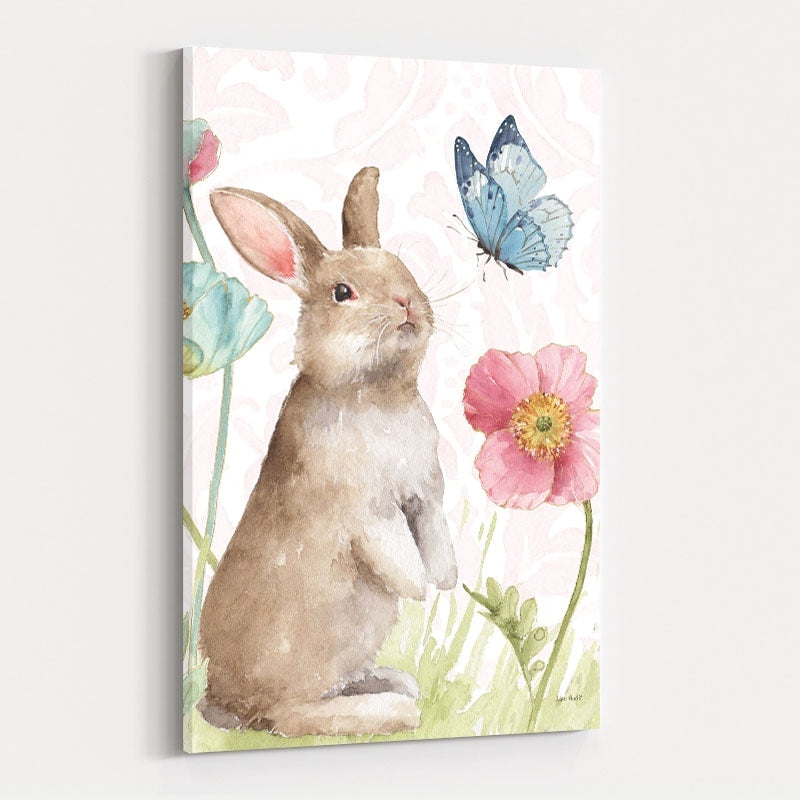 Spring Softies Bunnies II Pink by Lisa Audit wall art