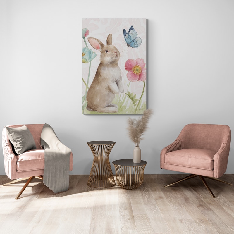 Spring Softies Bunnies II Pink by Lisa Audit wall art from Glam Wall Art