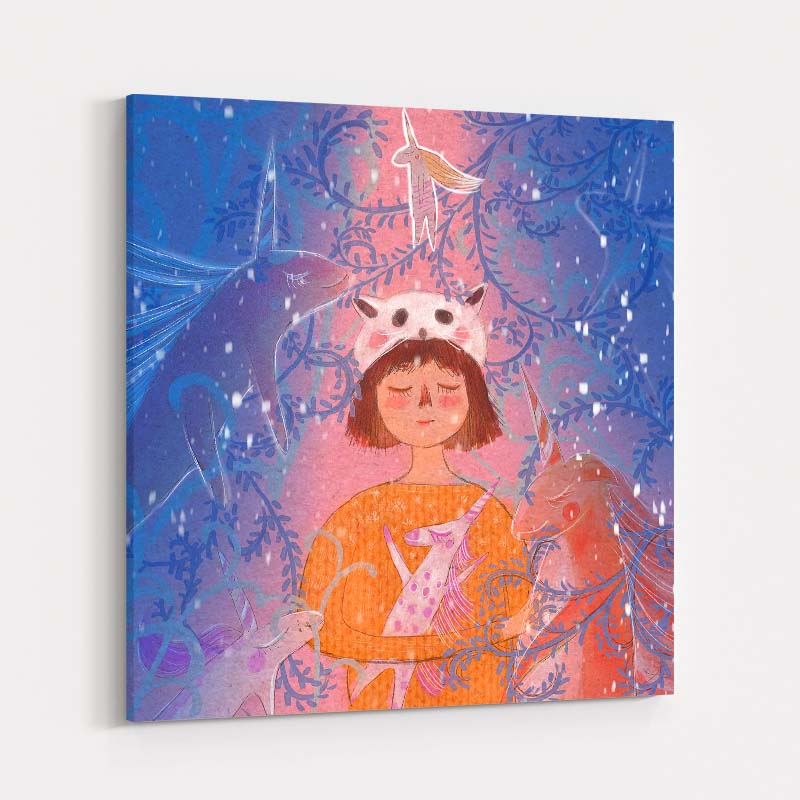 Spring Story - Call of the Unicorn by Lisha Sun wall art