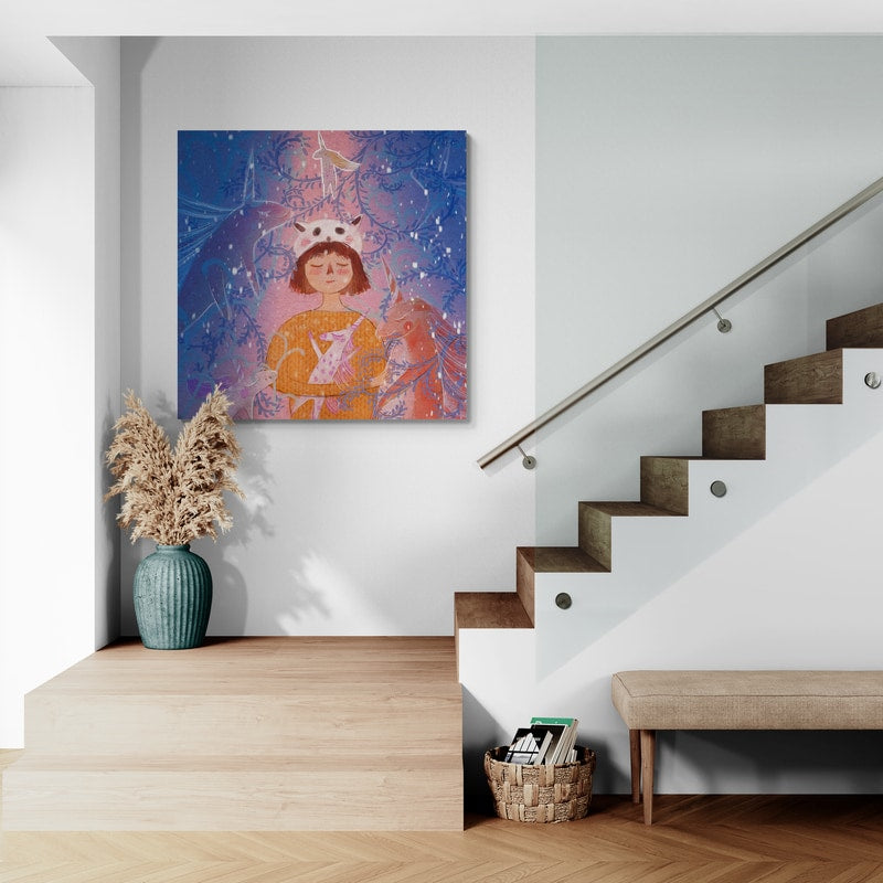Spring Story - Call of the Unicorn by Lisha Sun wall art from Glam Wall Art