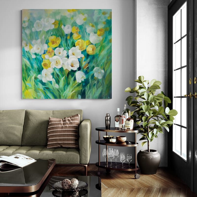Spring Time by Danhui Nai wall art in a living room