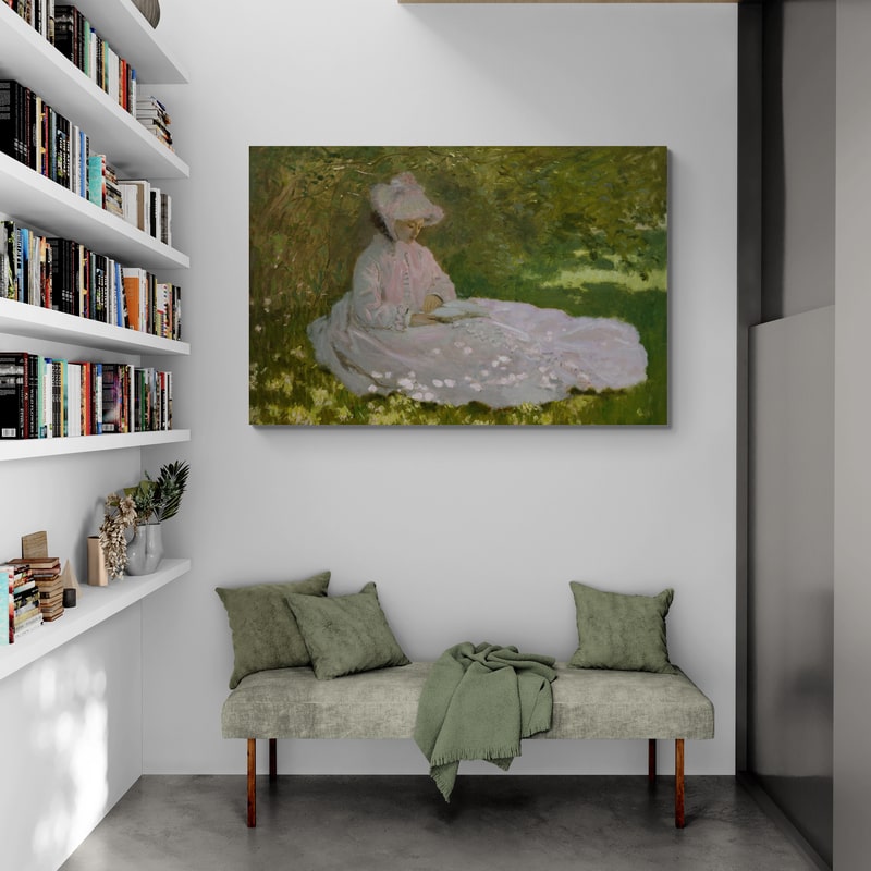 Springtime 1872 by Claude Monet wall art from Glam Wall Art
