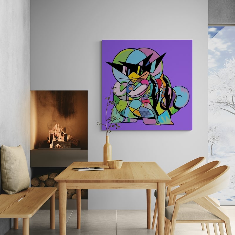 Squirtlesss by Technodrome1 wall art from Glam Wall Art