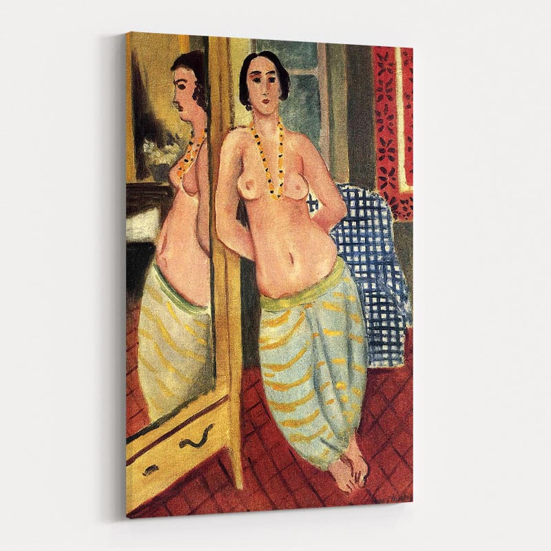 Standing Odalisque Reflected in a Mirror by Henri Matisse wall art