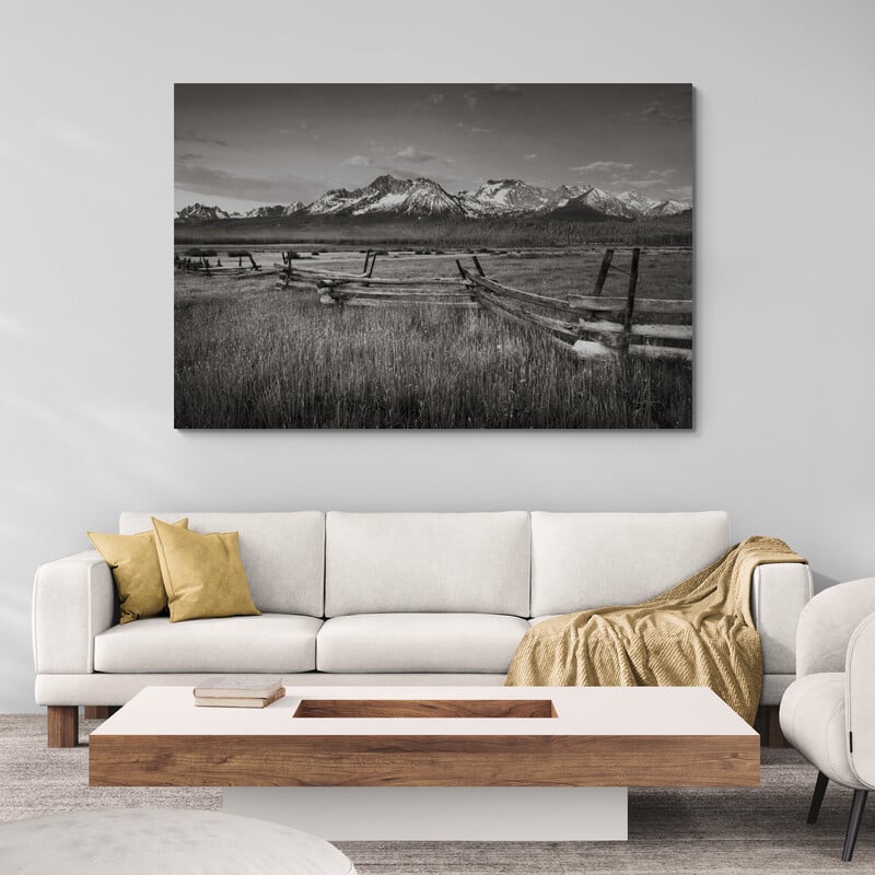 Stanley Basin Fence by Alan Majchrowicz wall art from Glam Wall Art