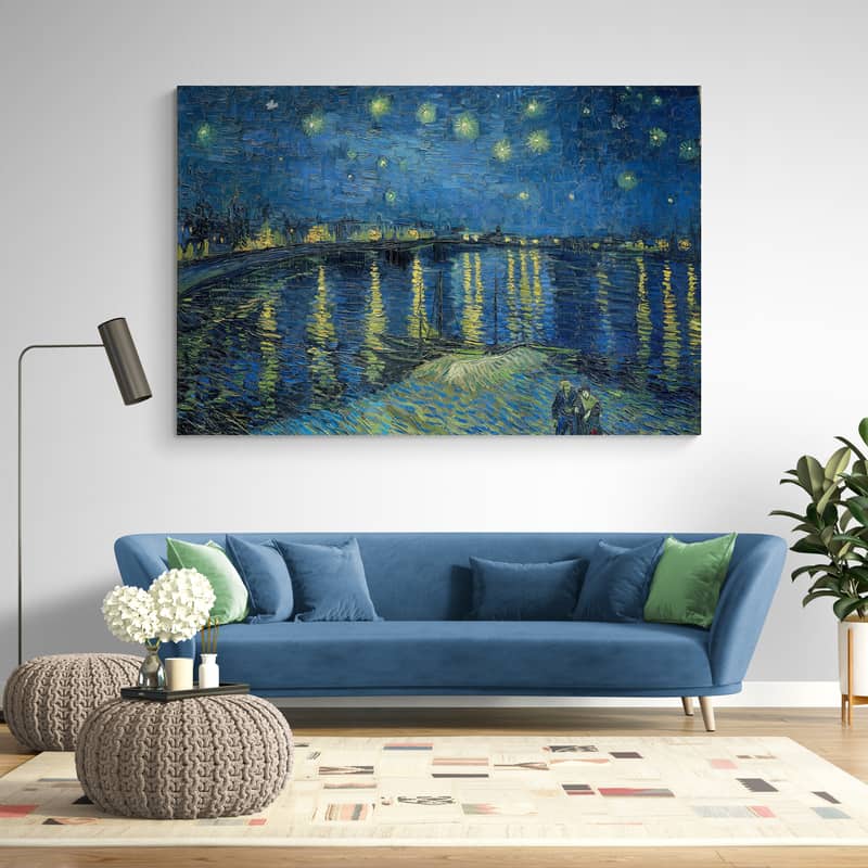 Starry Night Over The Rhone 1888 by Vincent Van Gogh wall art from Glam Wall Art