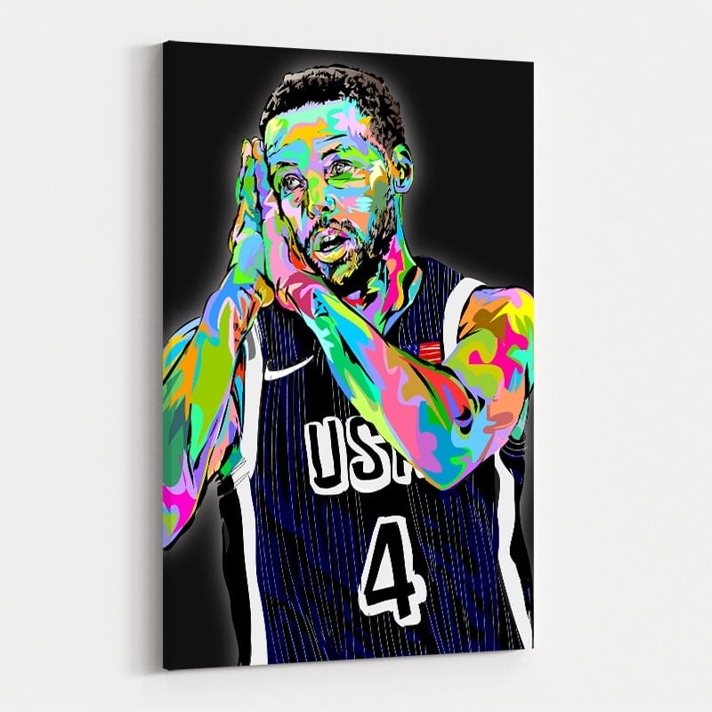 Steph Curry Team USA by Technodrome1 wall art
