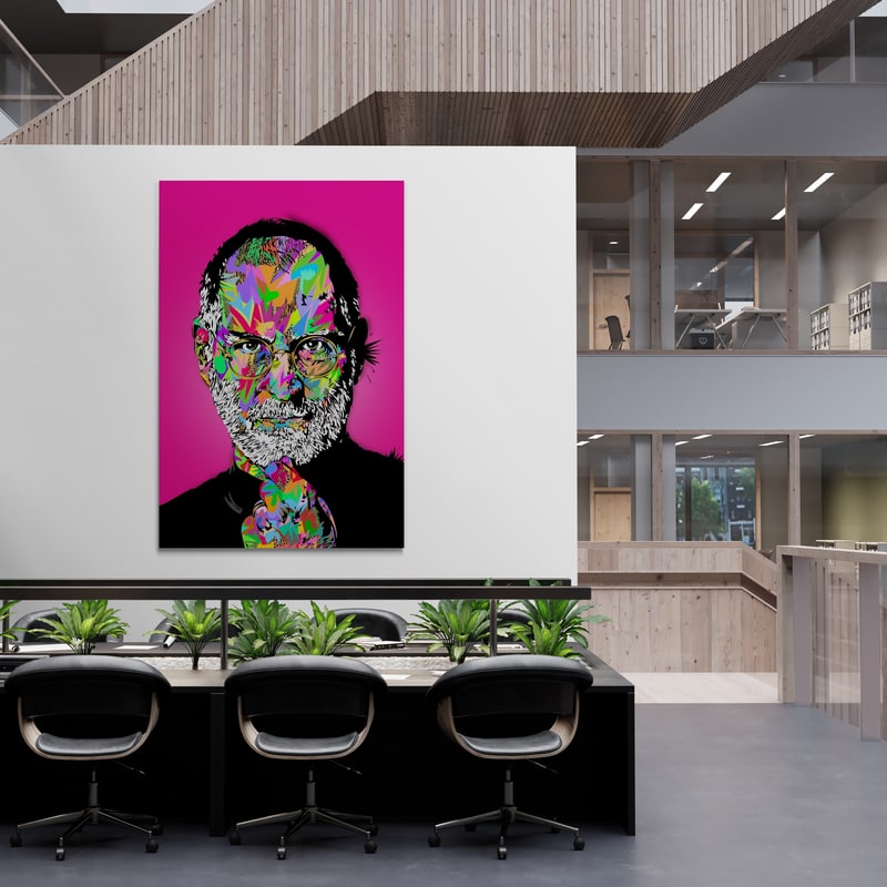 Steve Jobs II by Technodrome1 wall art from Glam Wall Art