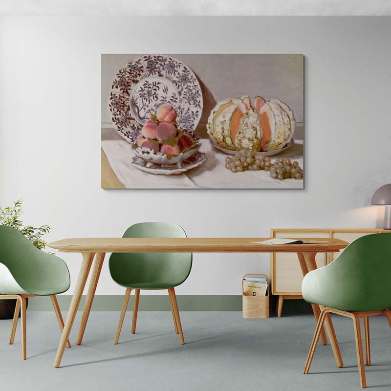 Still Life With A Melon by Claude Monet wall art from Glam Wall Art