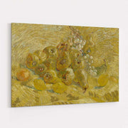 Still Life with Apples, Pears, Lemons and Grapes 1887 by Vincent Van Gogh wall art