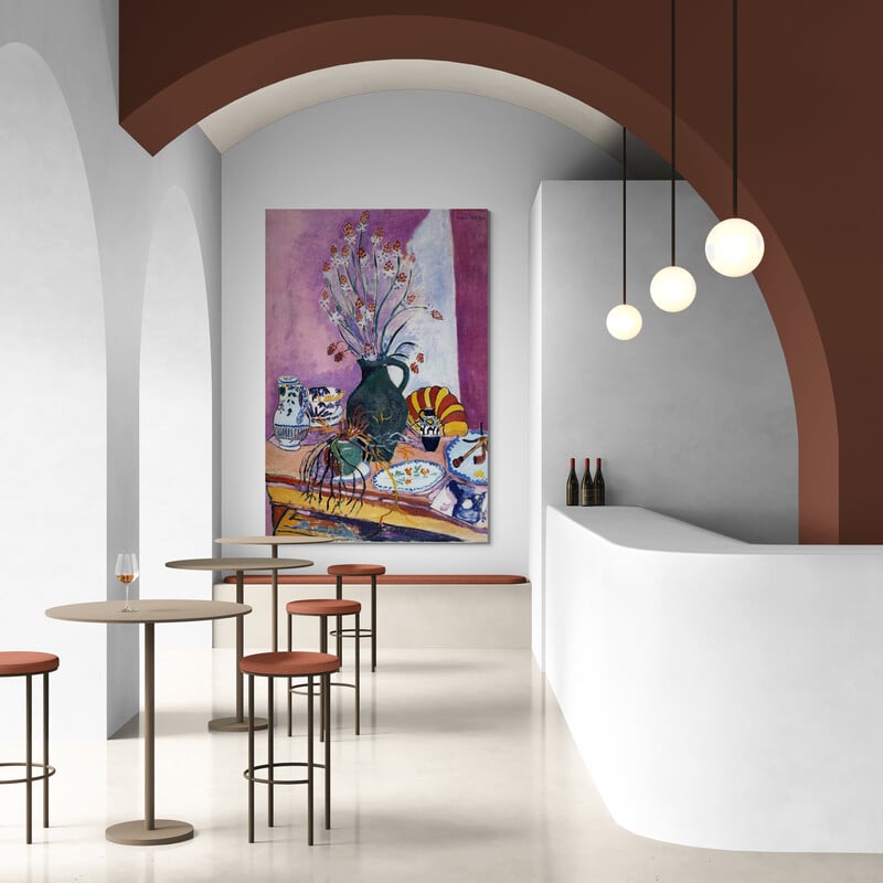 Still Life with Asphodels by Henri Matisse wall art from Glam Wall Art