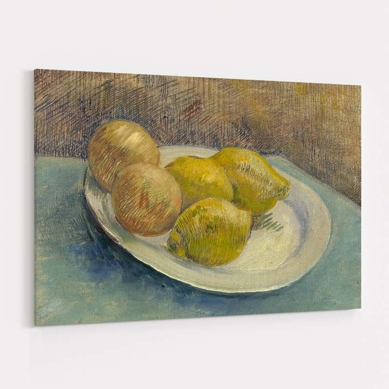 Still Life with Lemons on a Plate 1887 by Vincent Van Gogh wall art
