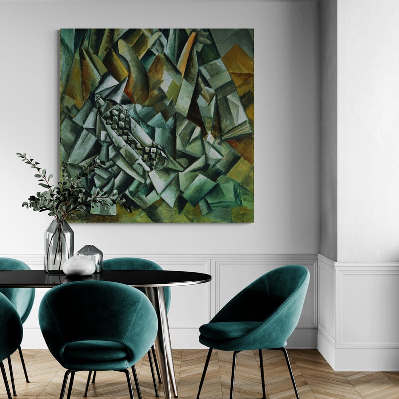 Still Life with Liqueur Bottle by Pablo Picasso wall art from Glam Wall Art