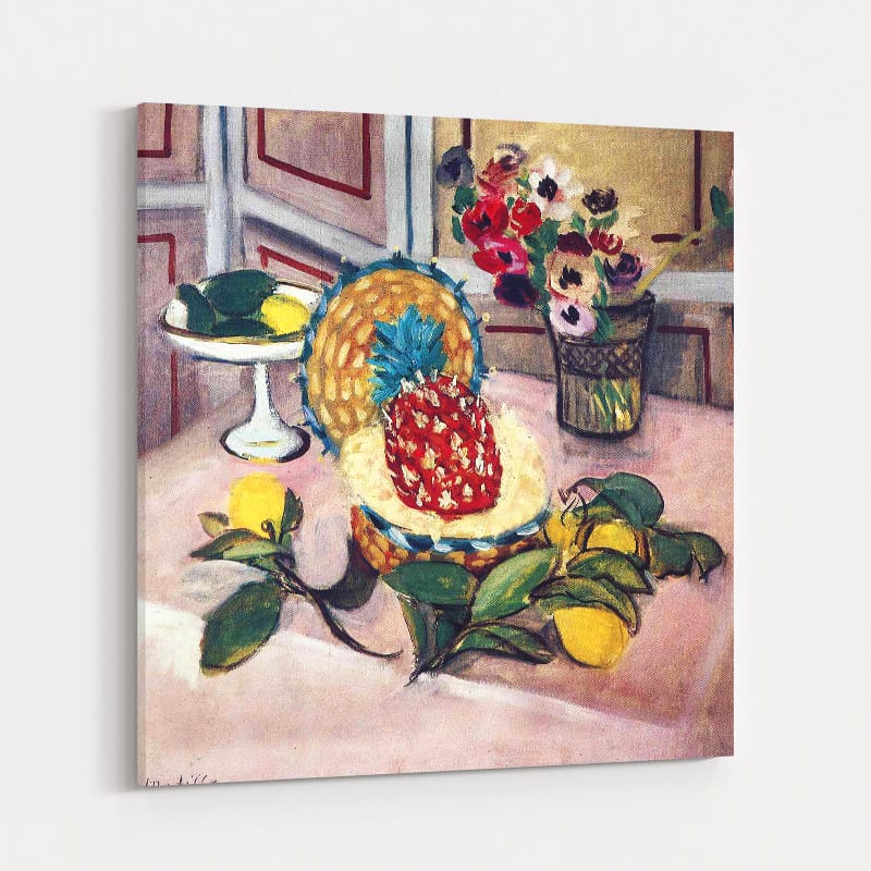 Still Life with Pineapples and Lemons by Henri Matisse wall art