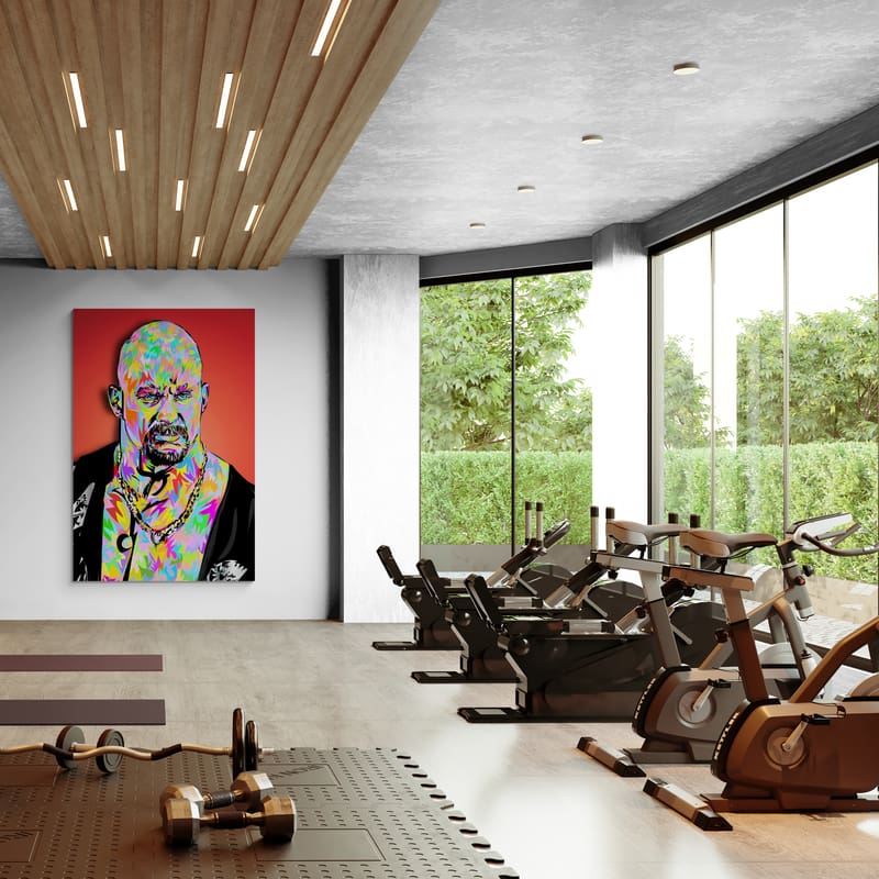 Stone Cold 2024 by Technodrome1 wall art in a living room