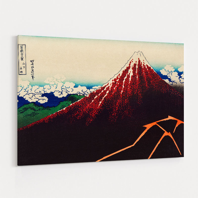 Storm Below Mount Fuji by Katsushika Hokusai wall art