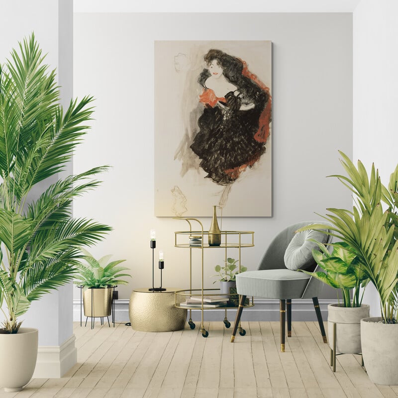 Study for Judith II by Gustav Klimt wall art from Glam Wall Art
