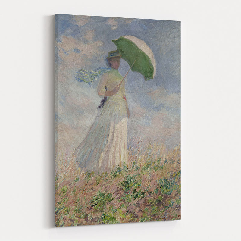 Study of a Figure Outdoors Facing Right 1886 by Claude Monet wall art