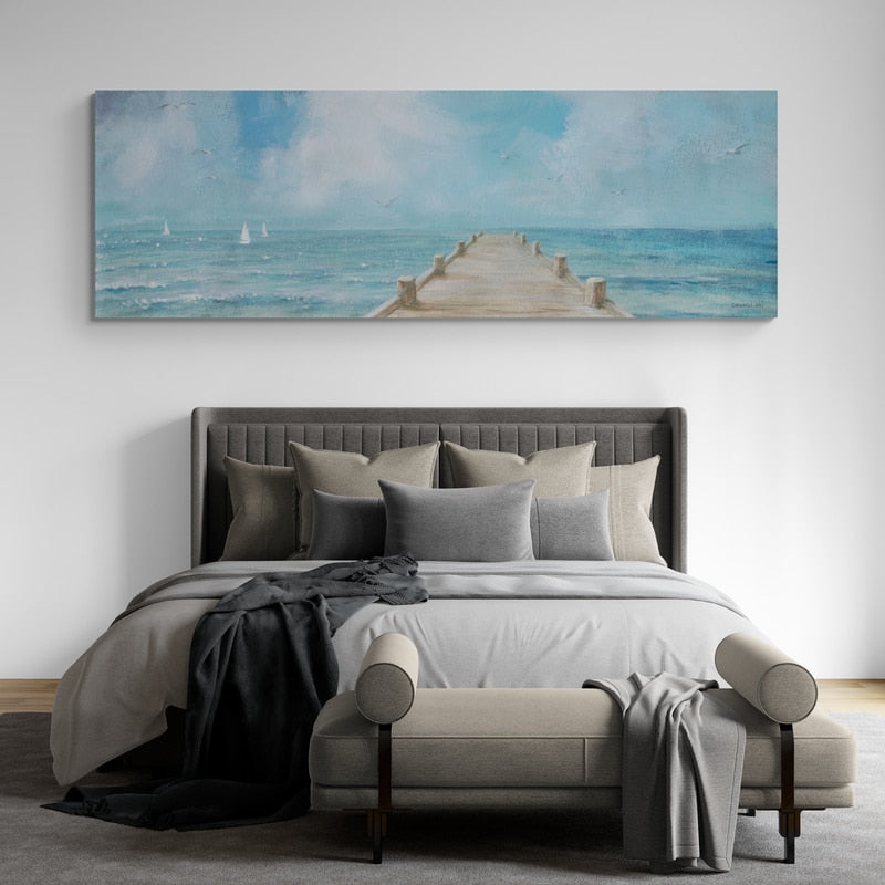 Summer Dock Panel by Danhui Nai wall art from Glam Wall Art