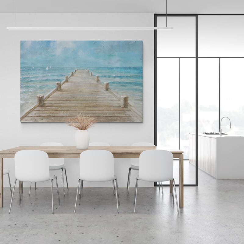Summer Dock by Danhui Nai wall art from Glam Wall Art