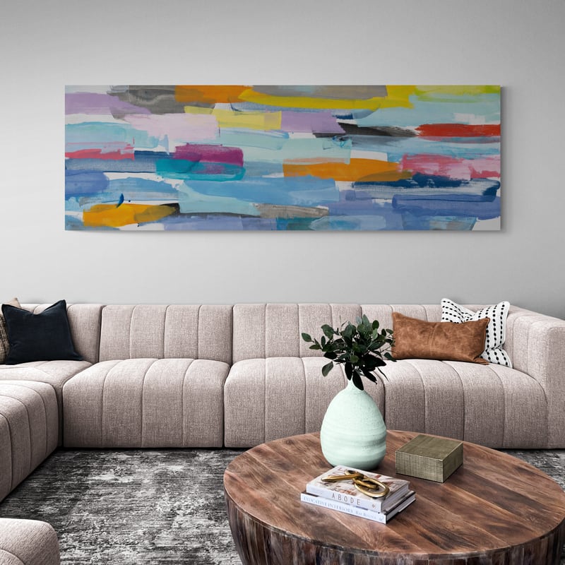 Summer Fragments by Danhui Nai wall art in a living room