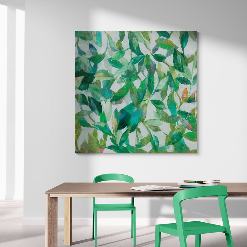Summer Garden Greenery I by Danhui Nai wall art from Glam Wall Art