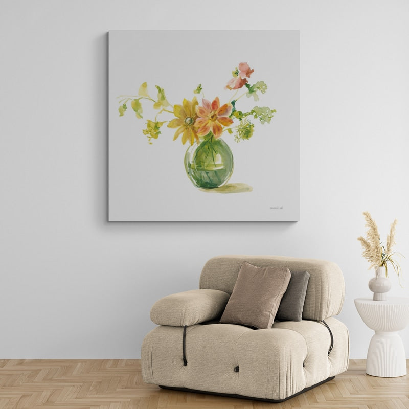 Summer Serenade I by Danhui Nai wall art in a living room