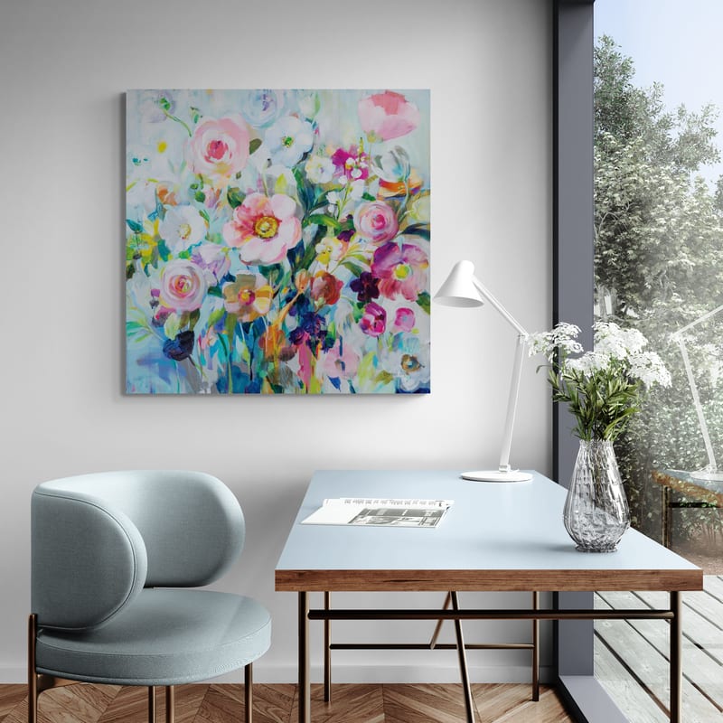 Sunfield by Danhui Nai wall art in a living room