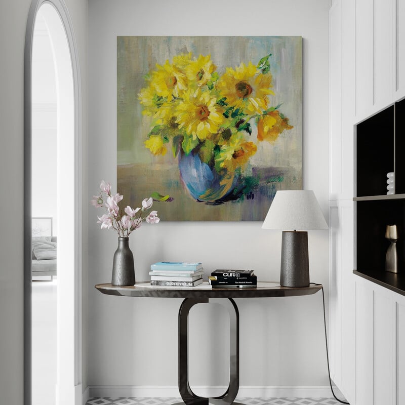 Sunflower Still Life II by Danhui Nai wall art from Glam Wall Art