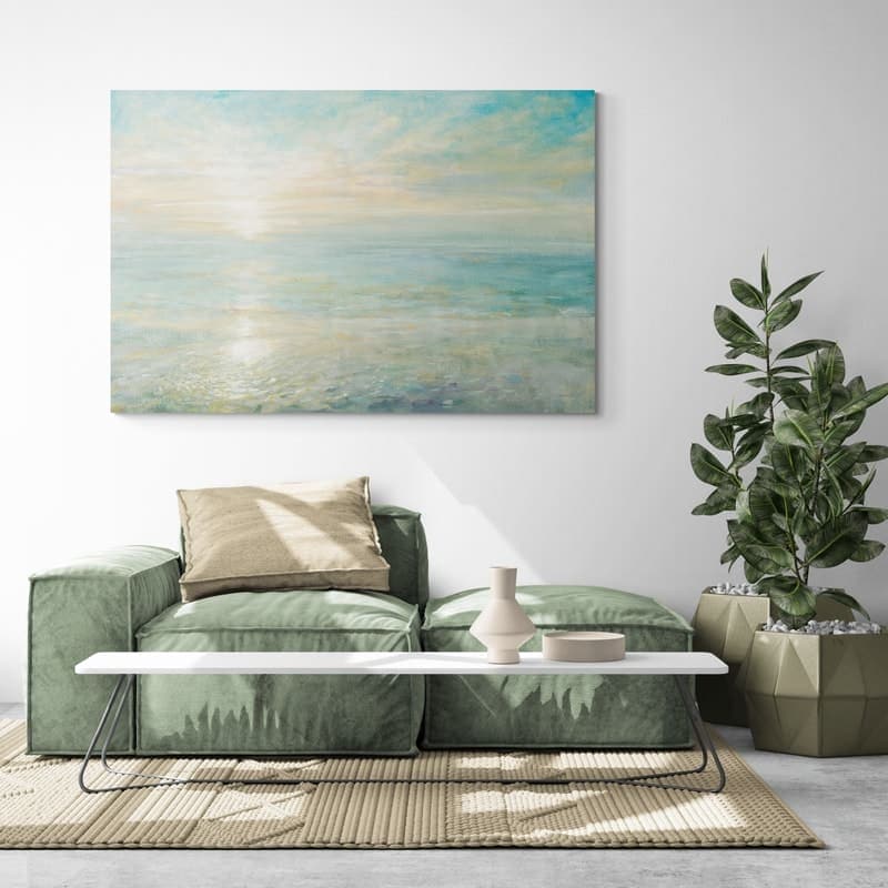 Sunrise by Danhui Nai wall art in a living room