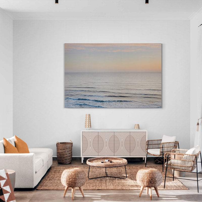 Sunset On Redwoods Coast I by Alan Majchrowicz wall art in a living room