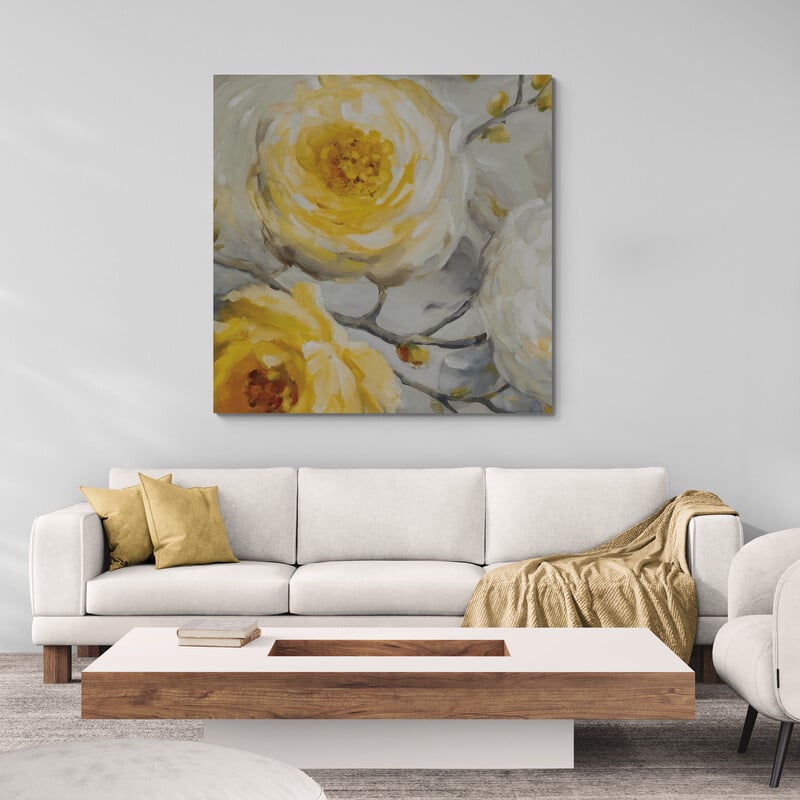 Sunshine XI by Lisa Audit wall art in a living room