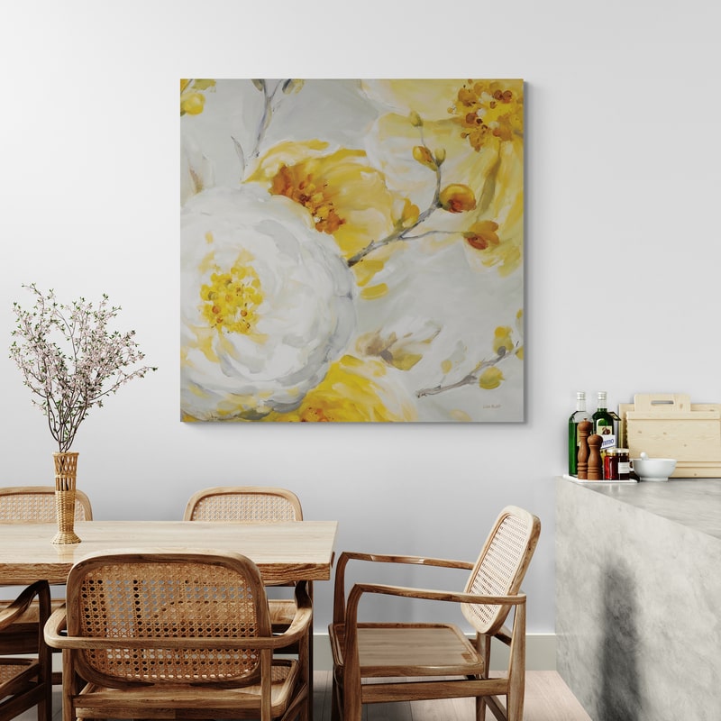 Sunshine XII by Lisa Audit wall art in a dining room