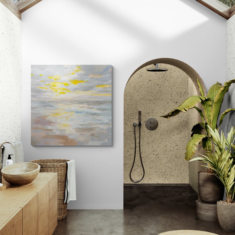 Sunup On The Sea by Danhui Nai wall art from Glam Wall Art