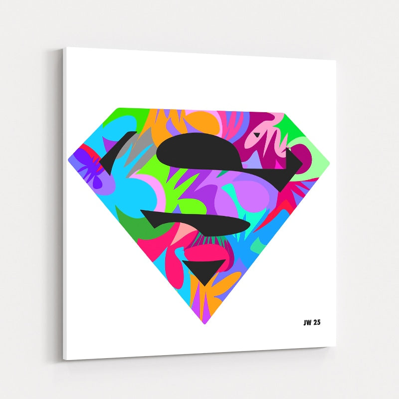 Superman Logo by Technodrome1 wall art