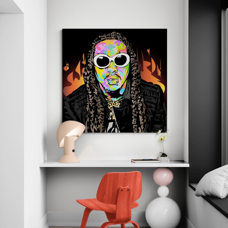 Takeoff RIP by Technodrome1 wall art from Glam Wall Art