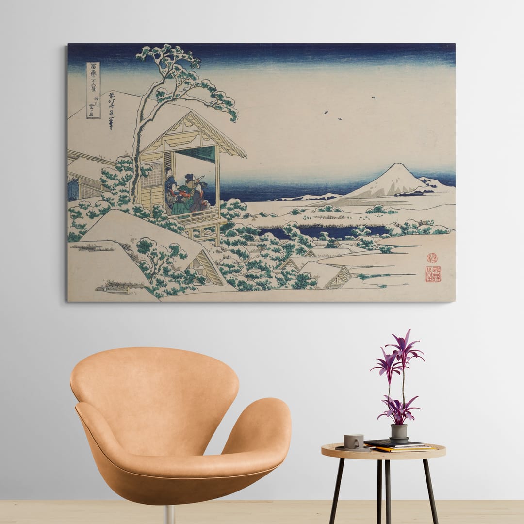 Tea House At Koishikawa by Katsushika Hokusai wall art from Glam Wall Art