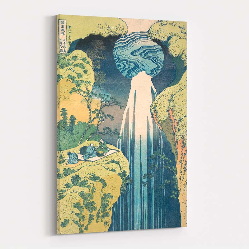 The Amida Waterfall On The Kiso Road by Katsushika Hokusai wall art