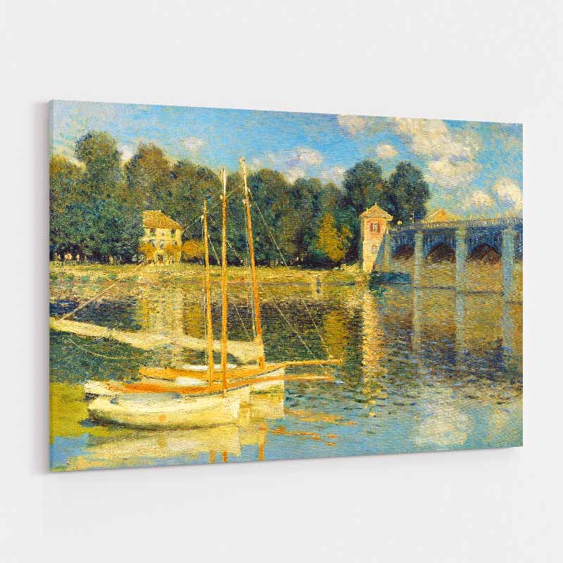 The Argenteuil Bridge by Claude Monet wall art