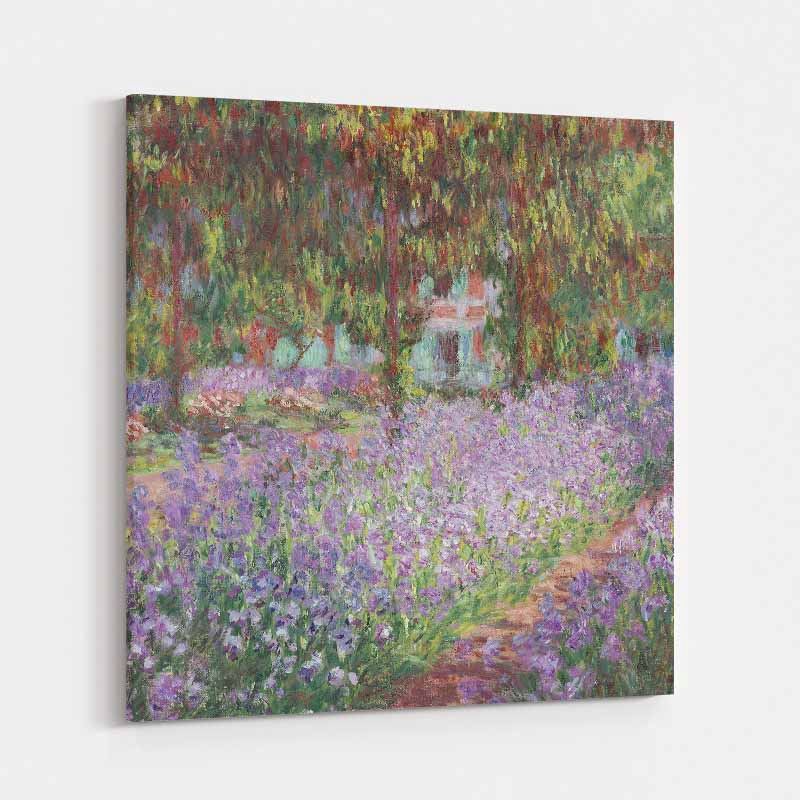 The Artists Garden At Giverny by Claude Monet wall art