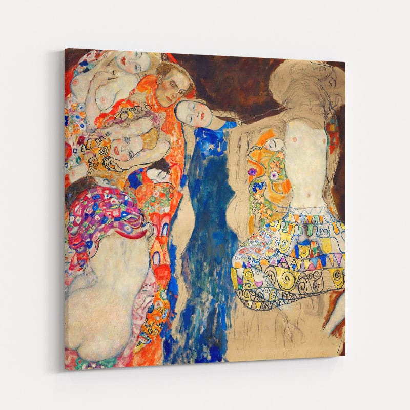 The Bride by Gustav Klimt wall art