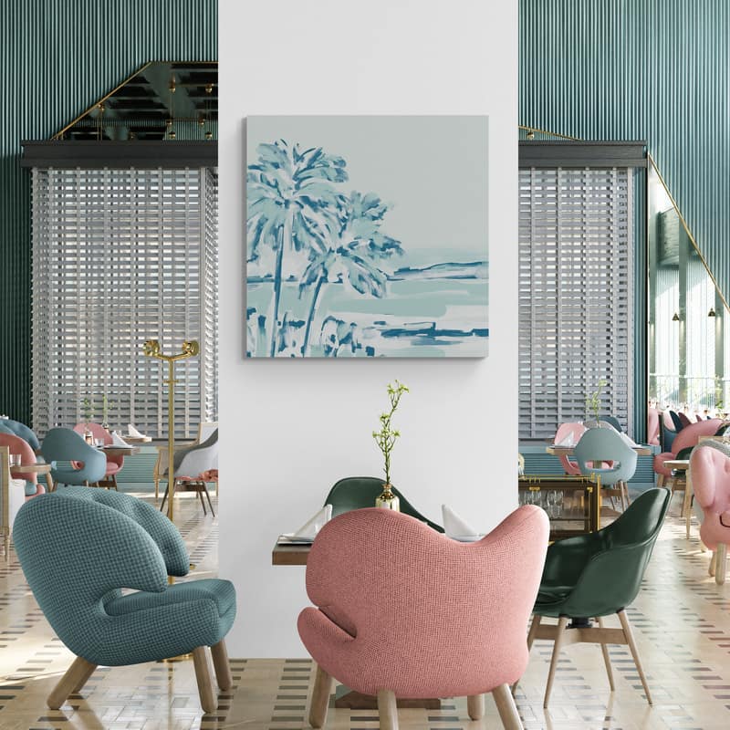 The Chromatic Coast 5 by Jetty Home wall art in a living room