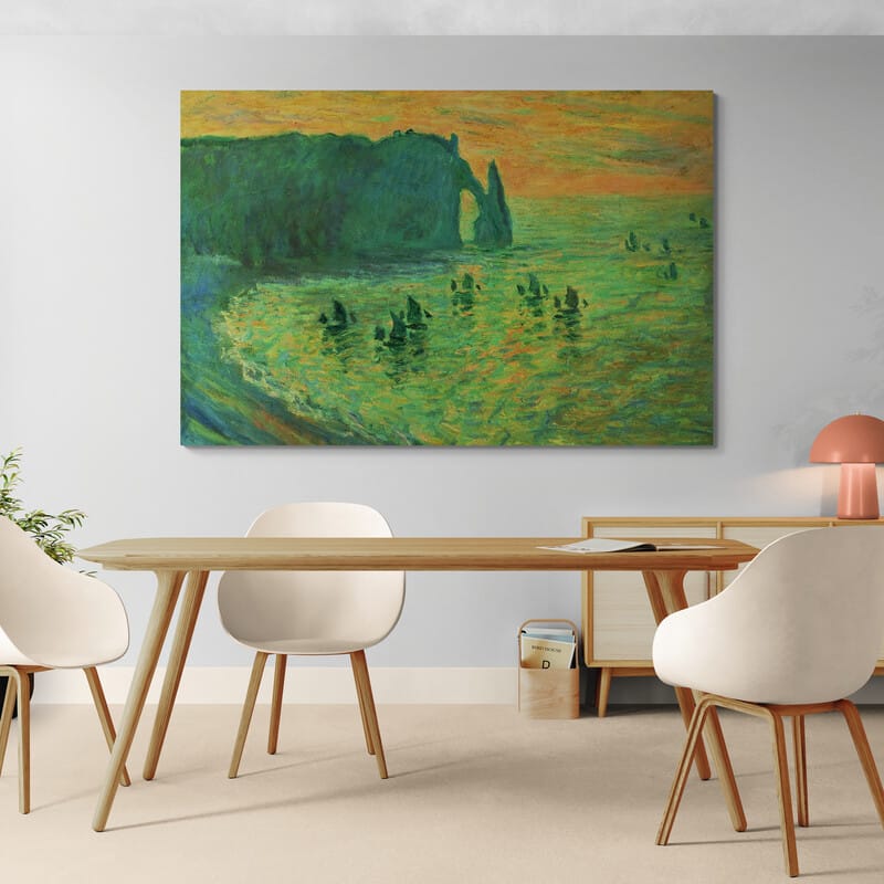 The Cliffs at Etretat 1886 by Claude Monet wall art from Glam Wall Art