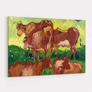 The Cows 1890 by Vincent Van Gogh wall art