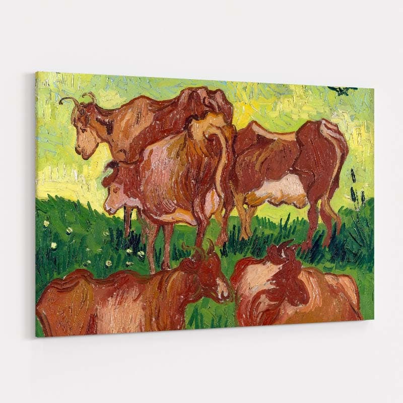 The Cows 1890 by Vincent Van Gogh wall art