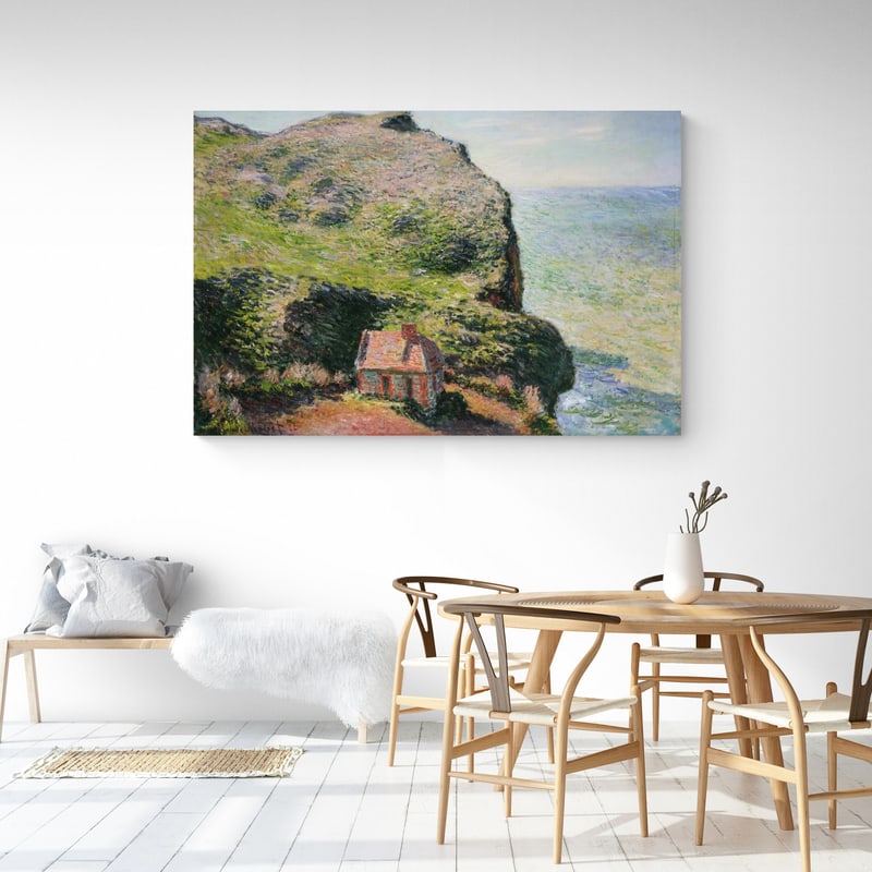 The Customs House, Varengeville 1882 by Claude Monet wall art from Glam Wall Art