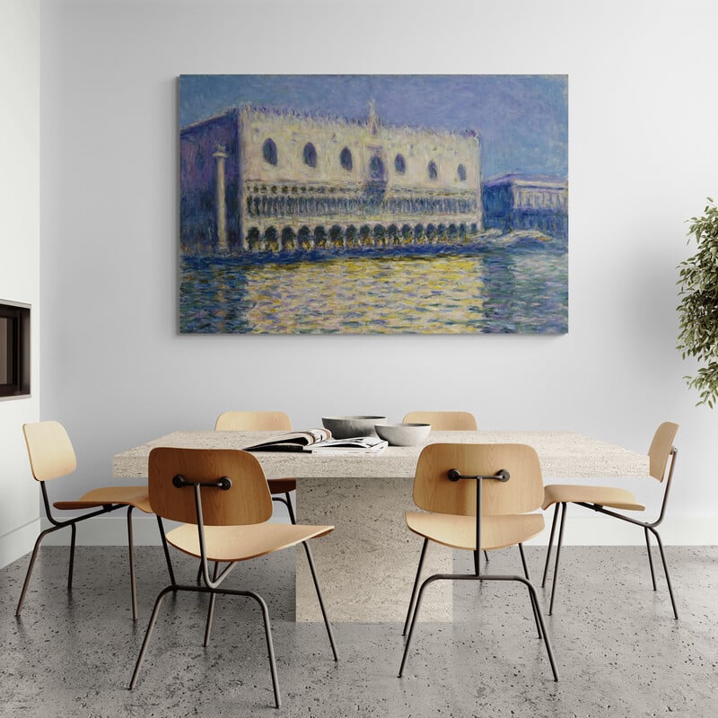 The Doges Palace 1908 by Claude Monet wall art from Glam Wall Art