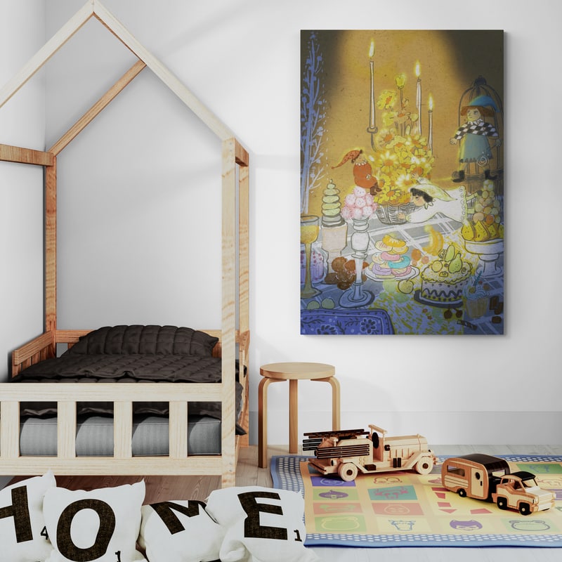 The Fairies' Banquet by Lisha Sun wall art from Glam Wall Art