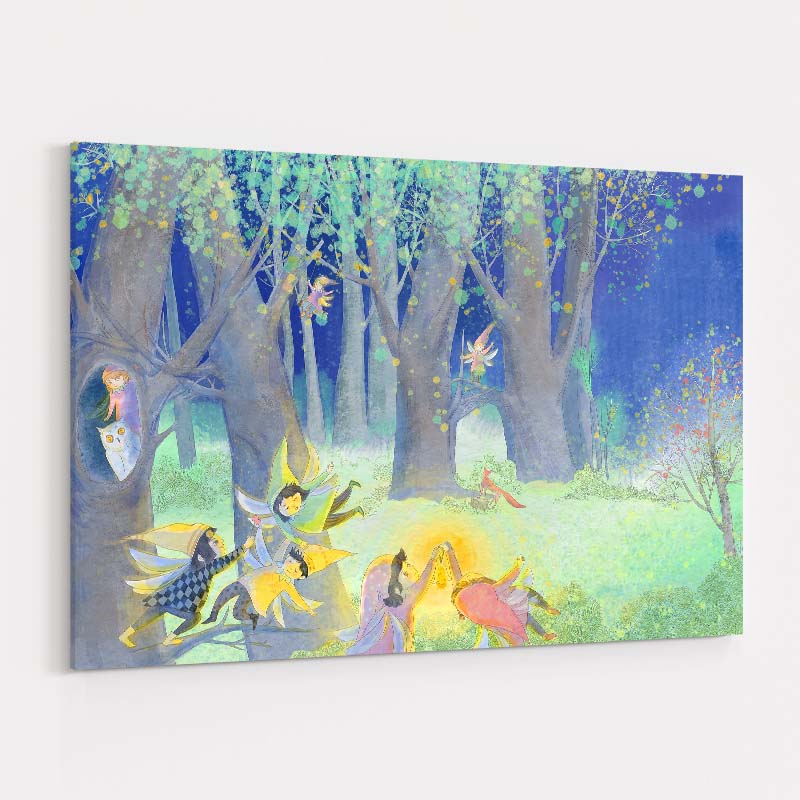 The Fairies' Revelry by Lisha Sun wall art